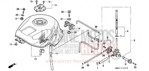 FUEL TANK (2) CBR900RRT de 1996